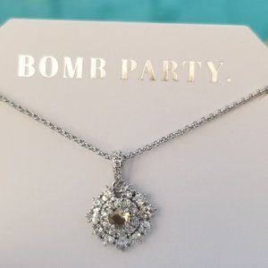 Topaz Necklace  Peach Ring Bomb Party